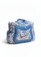 Blue Printed Baby Diaper Travel Bag