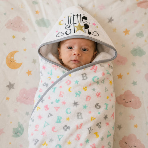 Baby Hooded Bath Towel – Cartoon Animal Print