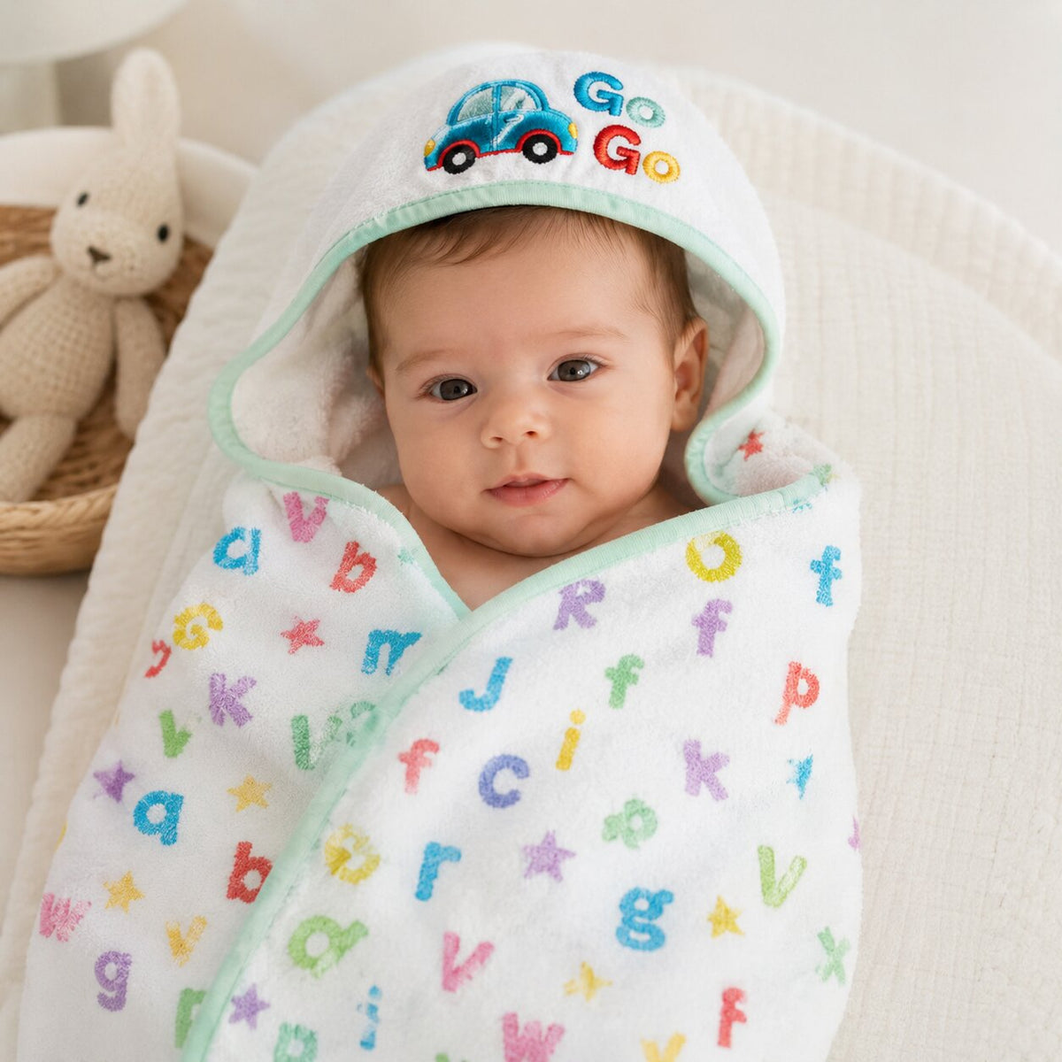 Baby Hooded Bath Towel – Go Go Car