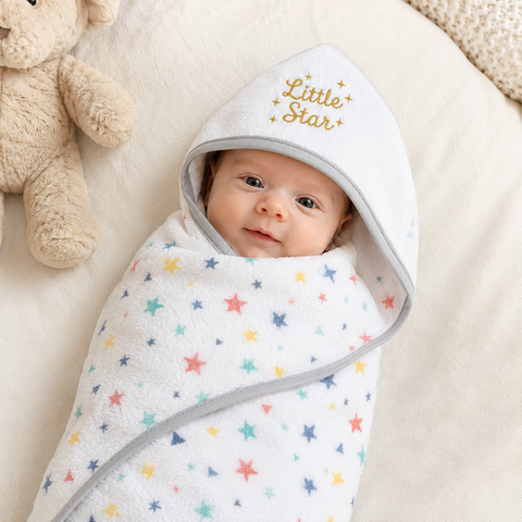 Baby Hooded Bath Towel – Little Star