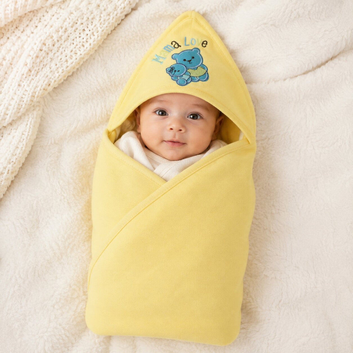 Baby Wrapping Sheet – Yellow