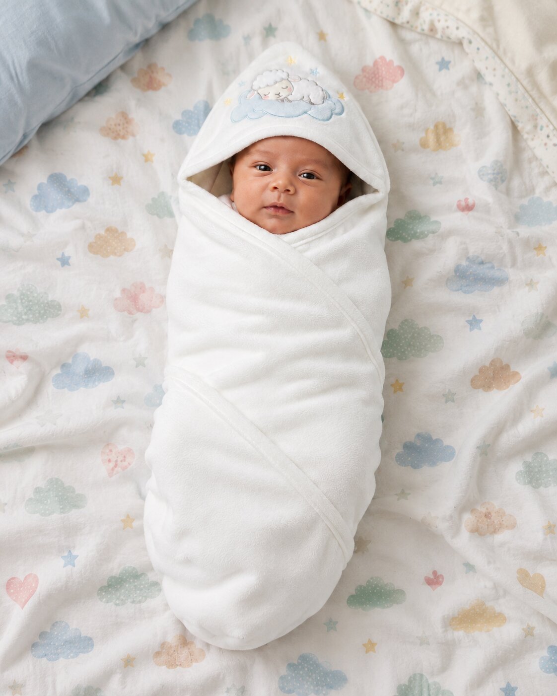 Baby Wrapping Sheet – White