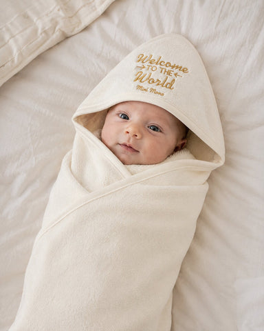 Mini Mono Baby Wrapping Sheet – Cream