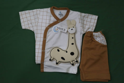 Baby Boy Giraffe T-Shirt & Shorts Set 6-9M