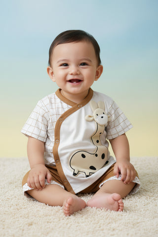 Baby Boy Giraffe T-Shirt & Shorts Set 6-9M