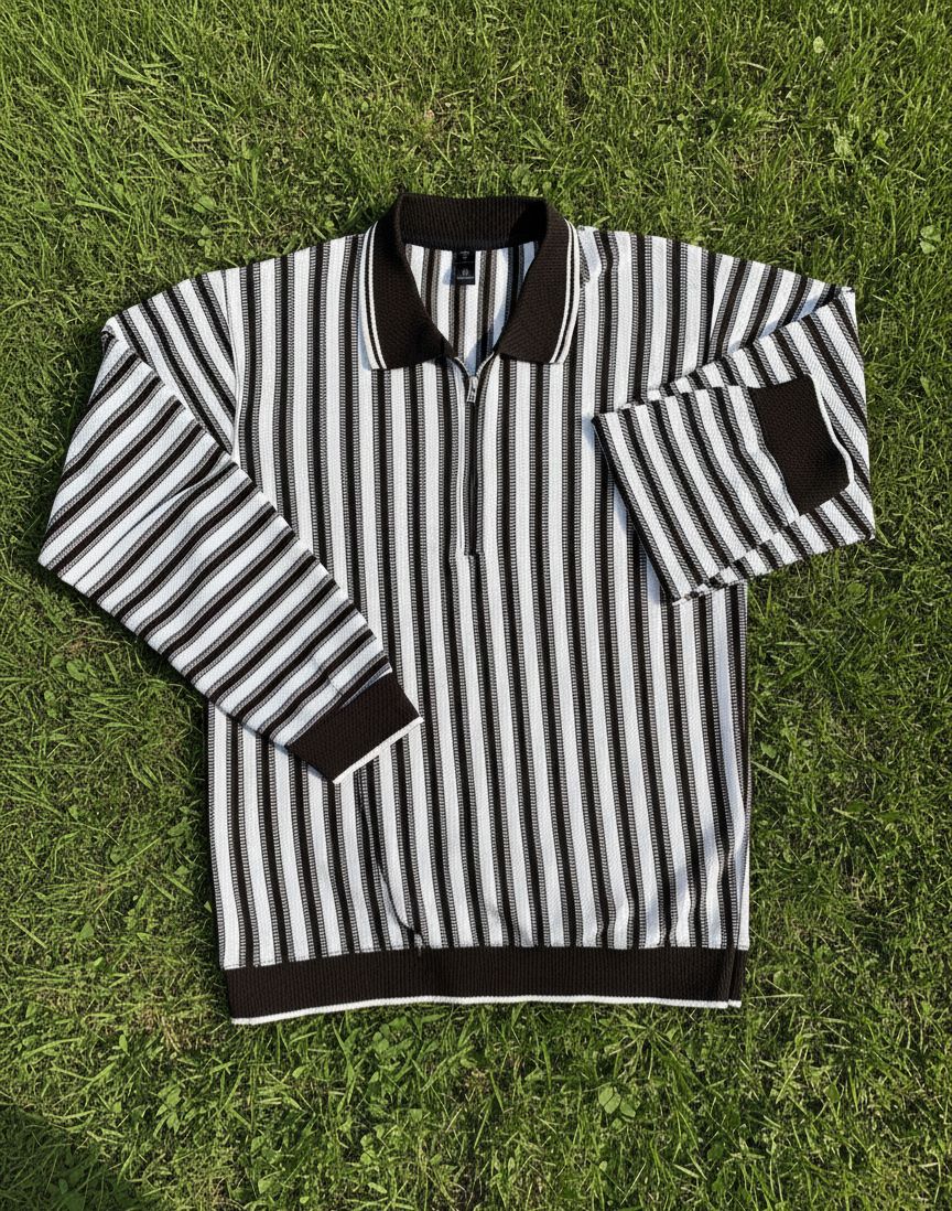 Men’s Turkish Fabric Half Zip Full Sleeve Shirt – Luxury Fit.