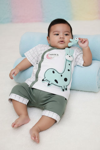 Baby Boy Giraffe T-Shirt & Shorts Set 6-9M