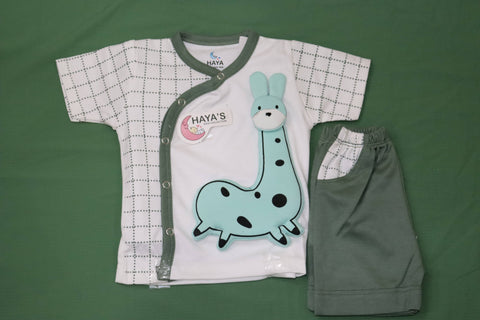 Baby Boy Giraffe T-Shirt & Shorts Set 6-9M