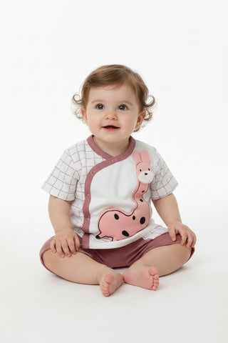 Baby Boy Giraffe T-Shirt & Shorts Set 6-9M