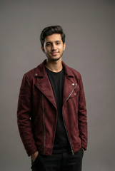 FAUX LEATHER JACKET FOR MEN