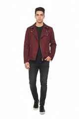 FAUX LEATHER JACKET FOR MEN