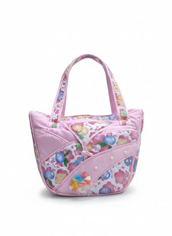 Blue Floral Baby Tote Bag