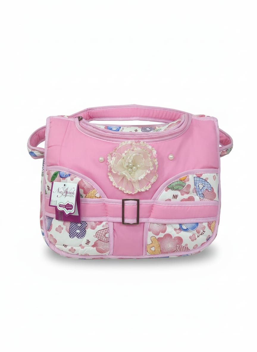 Floral Satchel Baby Diaper Bag