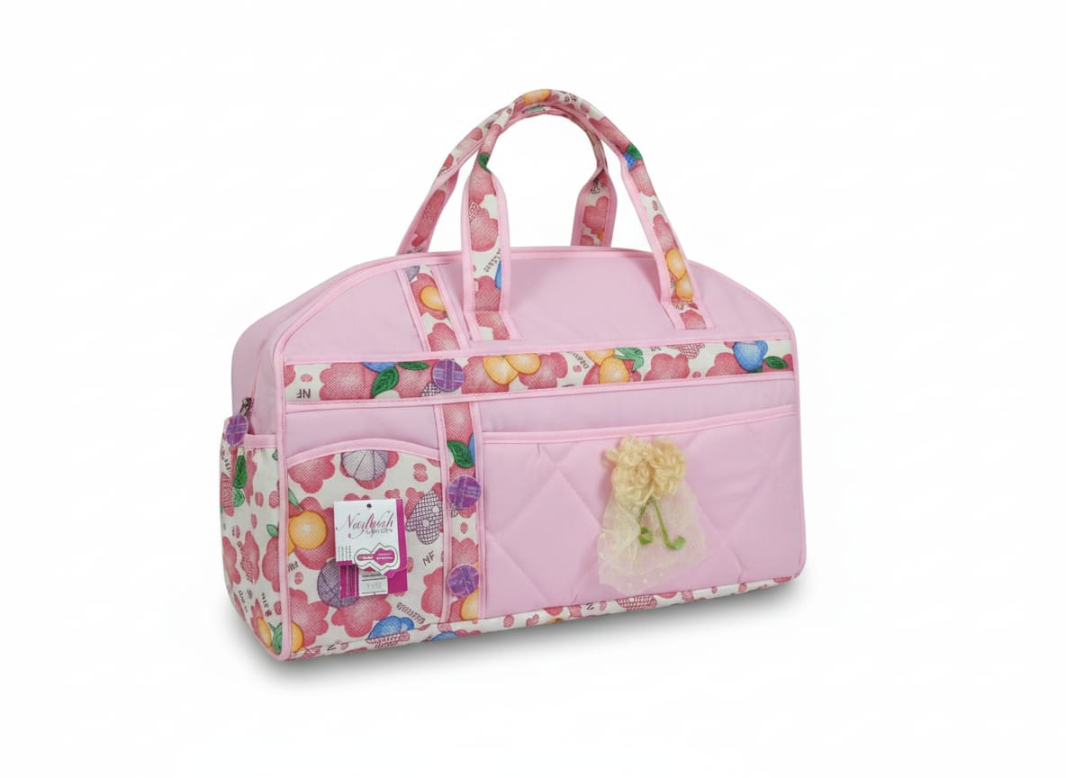 NF Quilted Floral Baby Diaper Bag