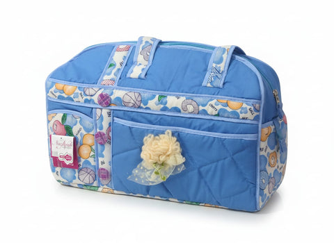 NF Quilted Floral Baby Diaper Bag