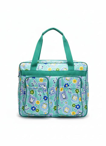 Bunny Floral Baby Diaper Tote Bag