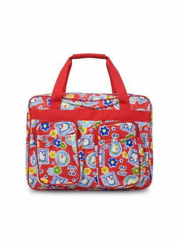 Bunny Floral Baby Diaper Tote Bag