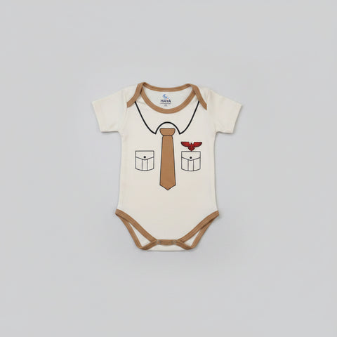 Haya's Baby Printed Romper 0-3M