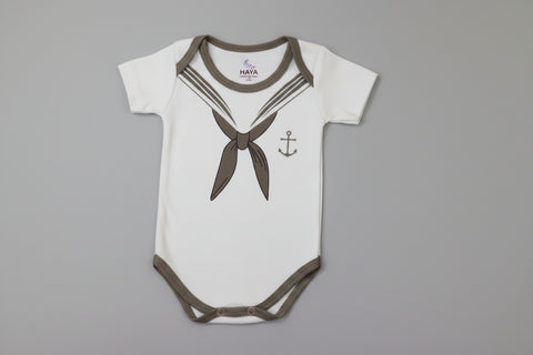 Haya's Baby Printed Romper 0-3M