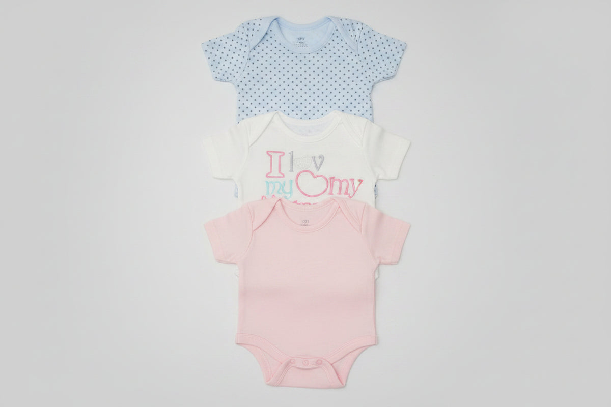 Premium Baby Bodysuit Pack of 3