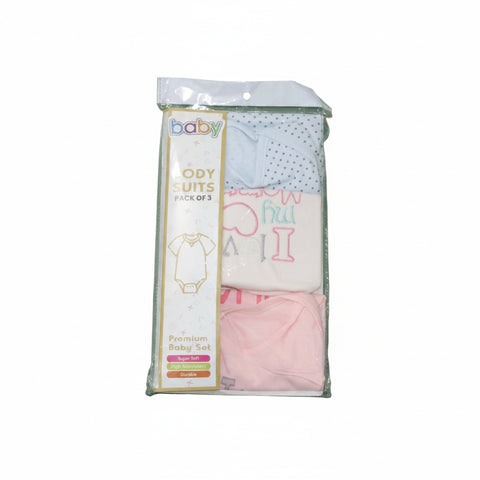 Premium Baby Bodysuit Pack of 3