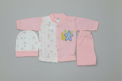 Baby Star 3-Piece Set (Shirt + Pants + Cap) Newborn
