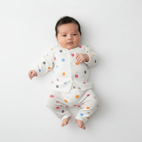 Mimi Muno Baby Polka Dot 2-Piece Set (Shirt + Pants) Newborn