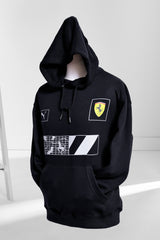Black Ferrari Graphic Hoodie