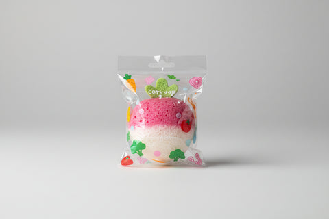 Dimei Fruit Shape Bath Sponge - Apple