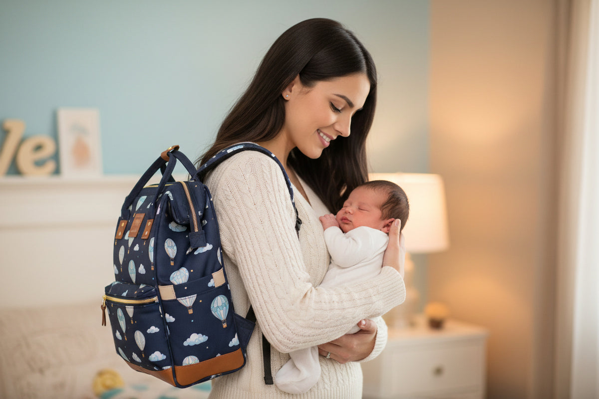 Fashion Hot Air Balloon Diaper Bag Backpack