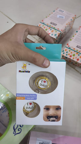 Finest Baby Bling Pacifier – “I Love Dad” 💎