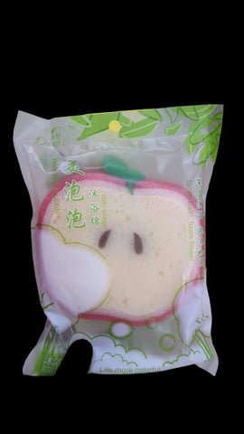 Dimei Fruit Shape Bath Sponge - Apple