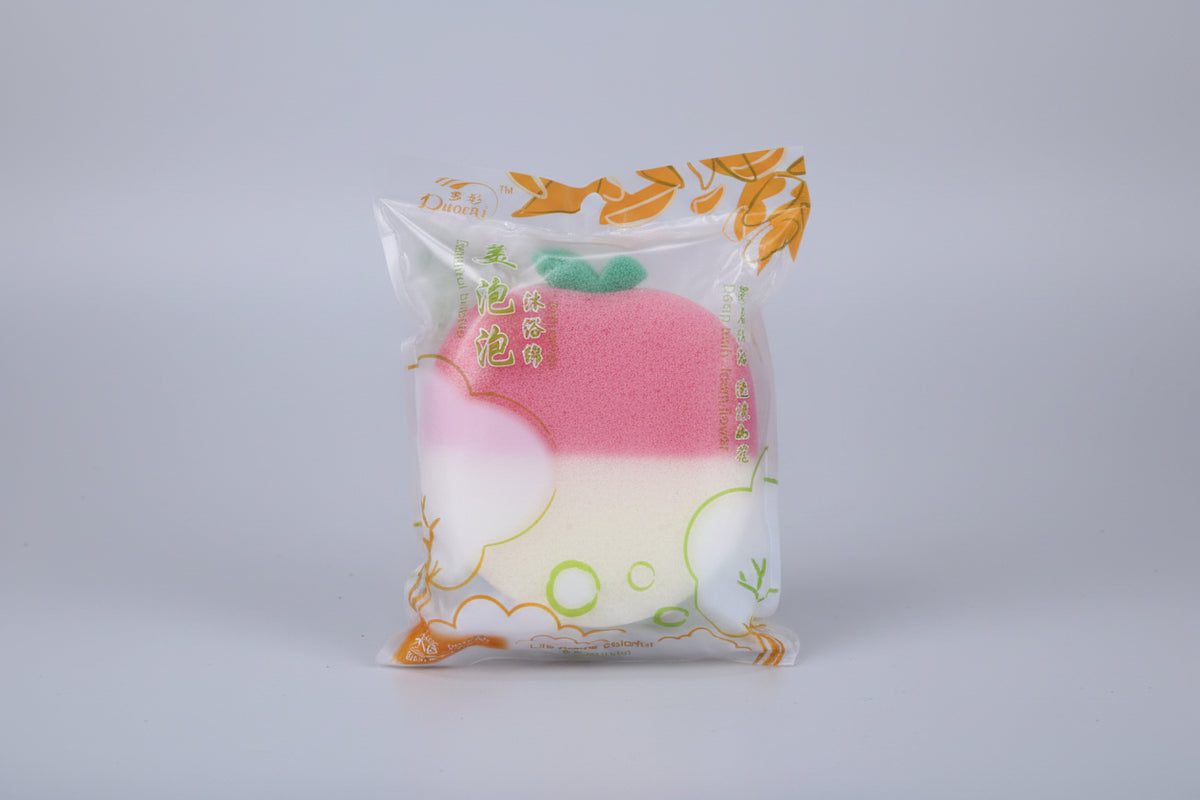 Cute Apple Bath Sponge - Deep Bath Foam Flower