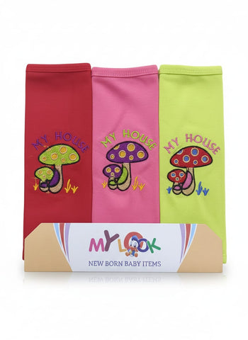 MyLook Baby Face Towel 3-Piece Set - My House Embroidered