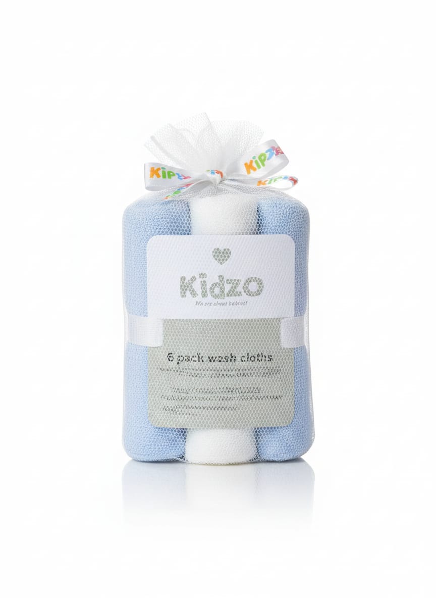 Caramell 8-Pack Baby Muslin Wash Cloths