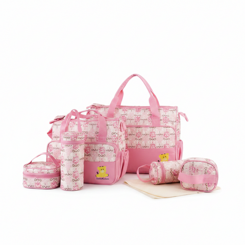Baby Diaper Bag Set No. 33822 – Polka Dot Tote