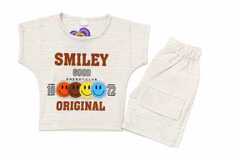 Cute Smiley Summer Outfit for Baby Boys
