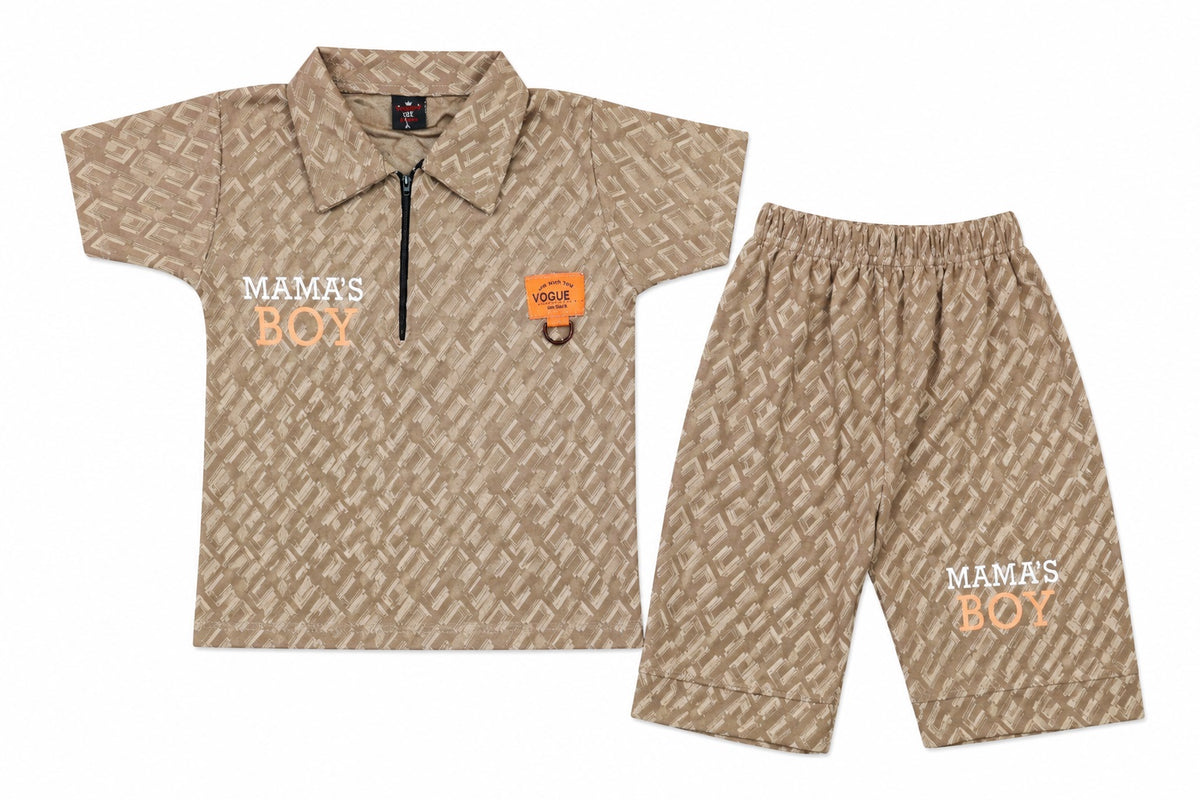 Mama's Boy Premium China Fabric Summer Co-Ord Set (1-4 Years)