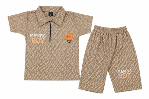 Mama's Boy Premium China Fabric Summer Co-Ord Set (1-4 Years)