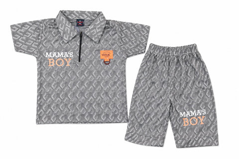 Mama's Boy Premium China Fabric Summer Co-Ord Set (1-4 Years)