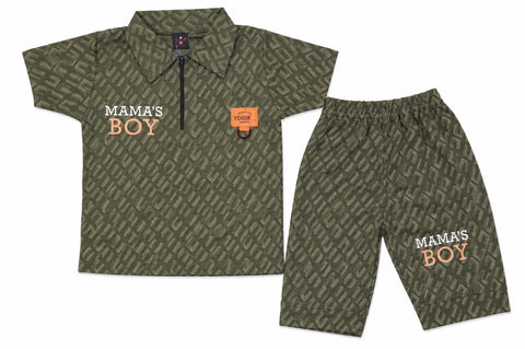 Mama's Boy Premium China Fabric Summer Co-Ord Set (1-4 Years)