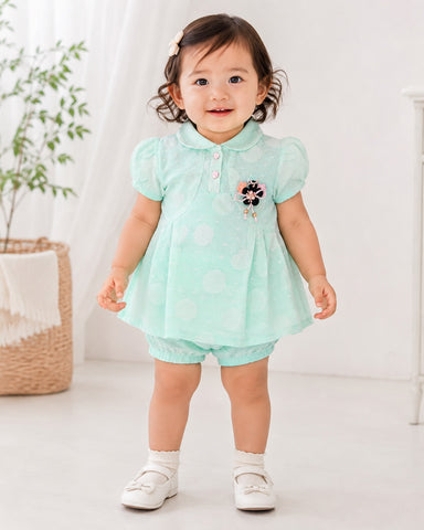 Baby Girl Fancy 2 Piece Top & Shorts Set – 1 to 5 Years