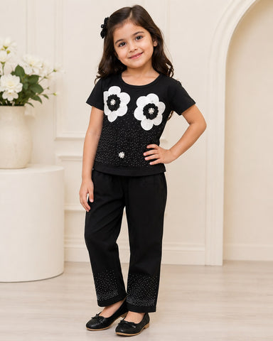 Baby Girl Flower 2 Piece Top & Trouser Set – 1 to 5 Years