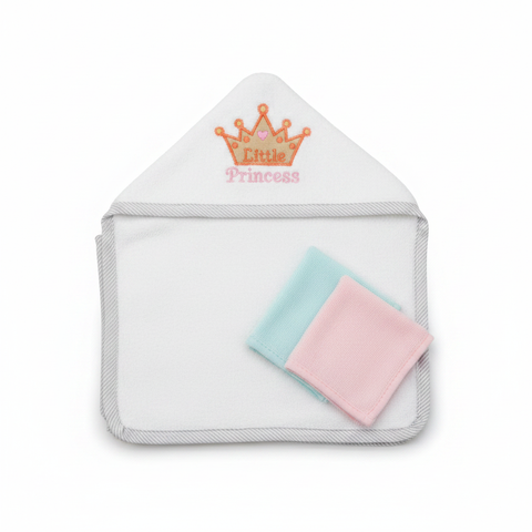 Baby Wrapping Sheet Little Princess with crown embroidery