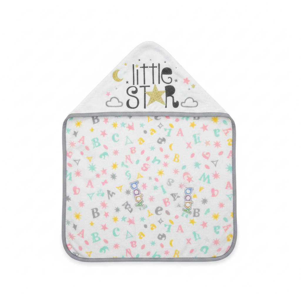 Baby Hooded Bath Towel Cartoon Animal Print