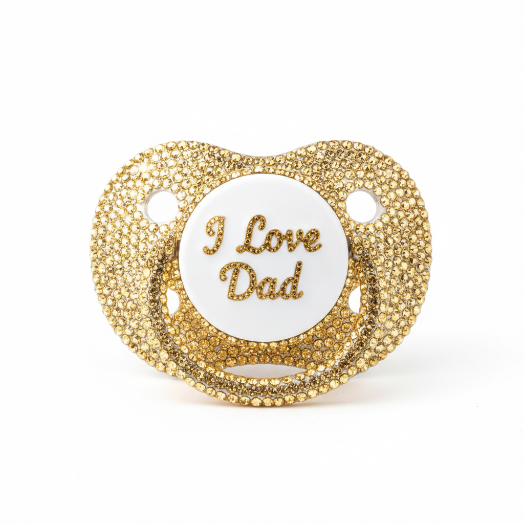Bling pacifier product shot