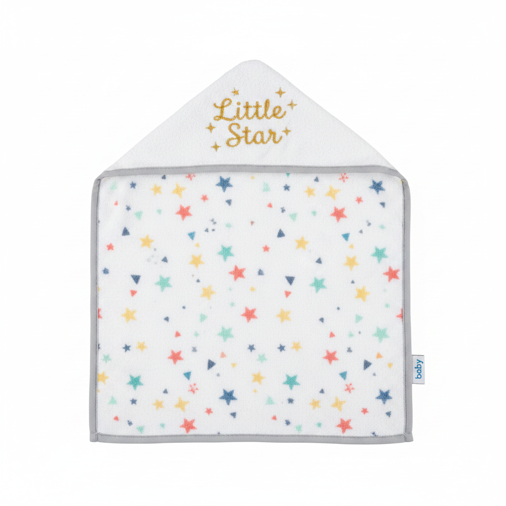 Baby Hooded Bath Towel Little Star