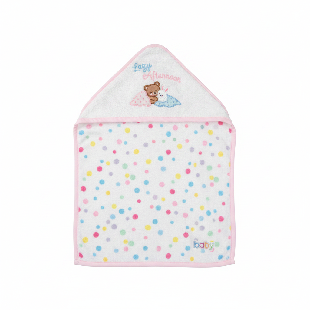 Baby Hooded Bath Towel Lazy Afternoon Bunny