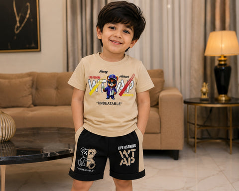 Soft China Fabric Kids Wear for Boys