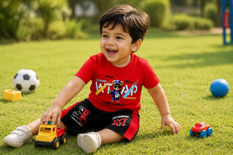 Soft China Fabric Kids Wear for Boys